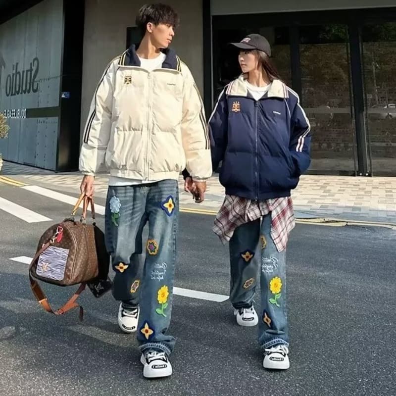 2026 새로운 면 의류 남녀 봄 가을 겨울 루즈핏 학원 스타일 Chic 두꺼운 보온 캐주얼 다용도 면 옷 트렌디 이미지 5