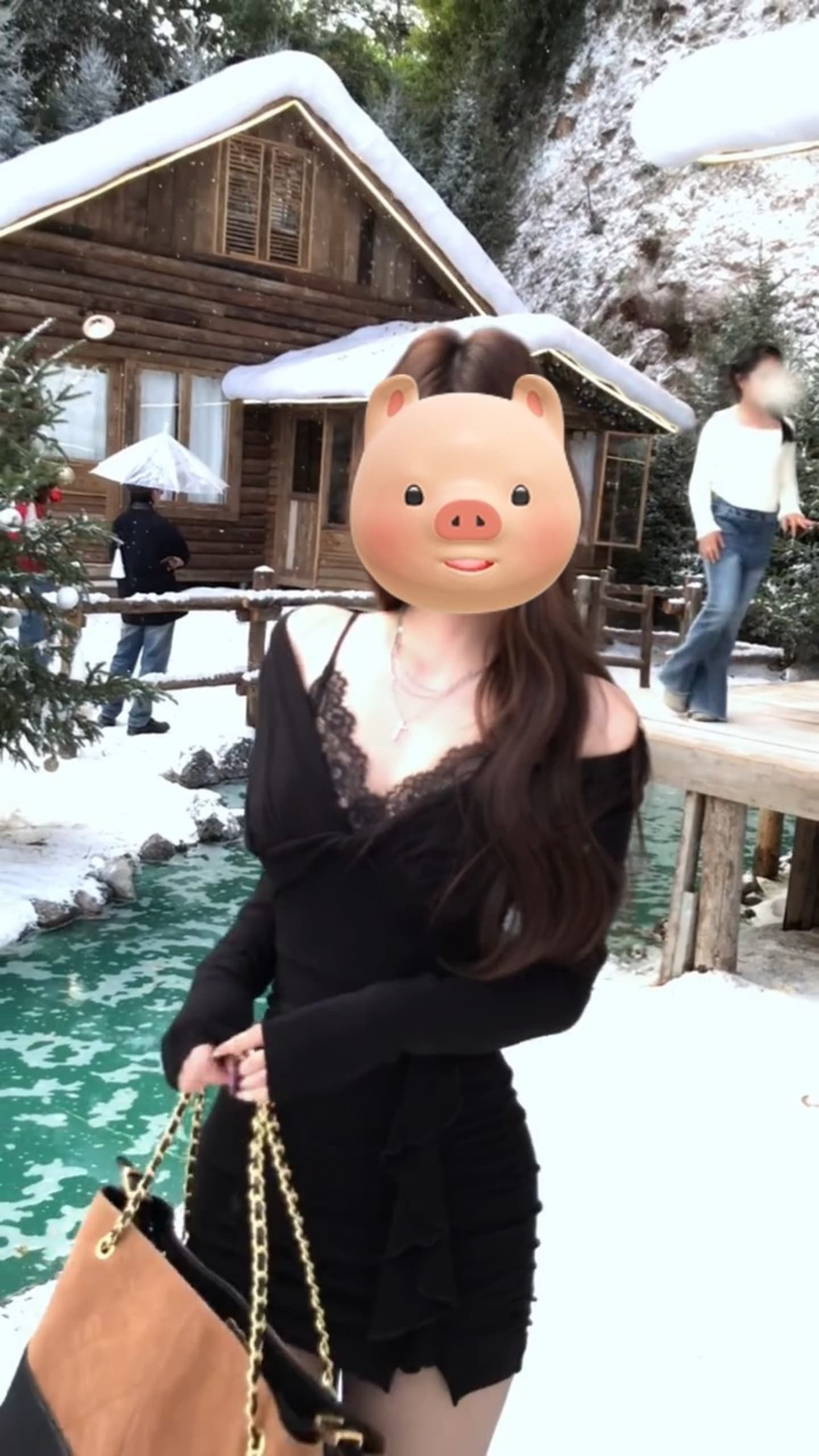 순수한 욕망 바람 핫걸 디자인 섹시함 레이스 페이크 레이어드 여성 드레스 가을 겨울 프릴 니트 타이트 스커트 짧은 치마 상세 이미지 9