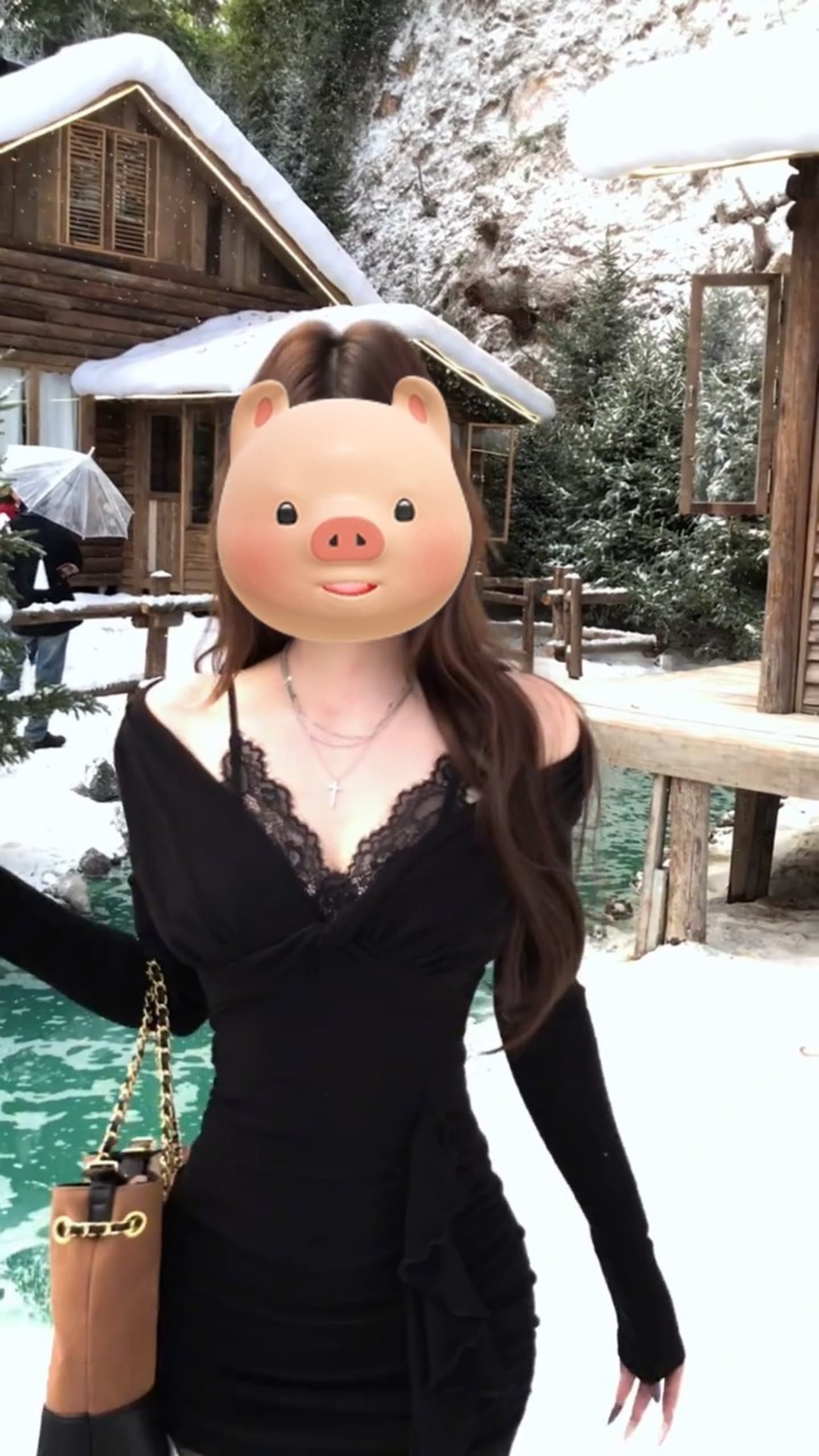 순수한 욕망 바람 핫걸 디자인 섹시함 레이스 페이크 레이어드 여성 드레스 가을 겨울 프릴 니트 타이트 스커트 짧은 치마 상세 이미지 10