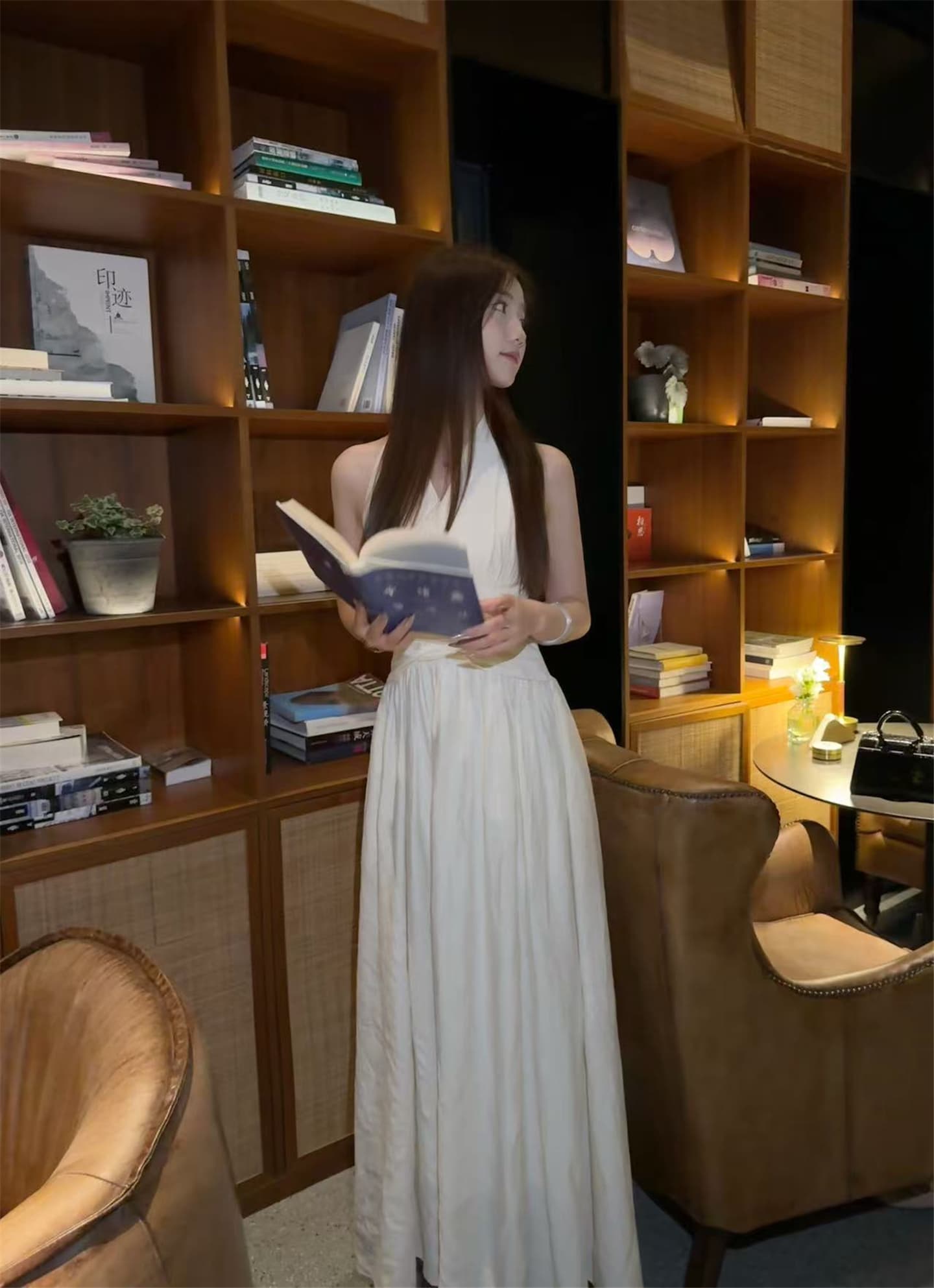 한 부서 아름다운 서리가 내린 부서 검정색 민소매 드레스 아이들 여름 2026 새로운 차 인사이드 차 가스 Chic 롱 스커트 상세 이미지 6