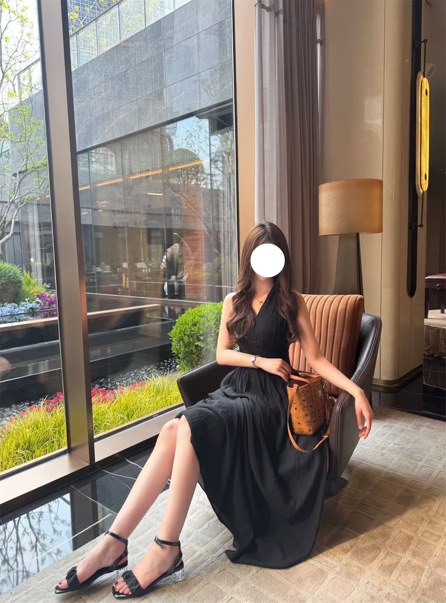 한 부서 아름다운 서리가 내린 부서 검정색 민소매 드레스 아이들 여름 2026 새로운 차 인사이드 차 가스 Chic 롱 스커트 상세 이미지 9