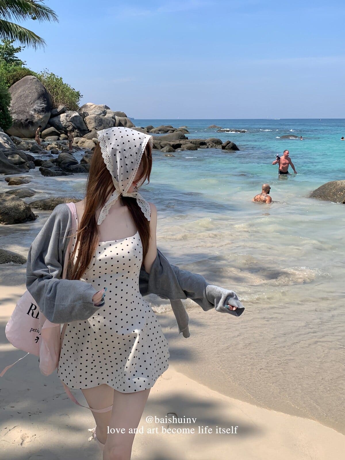 정장 원단 miu 부서 도트 무늬 살구 색상 광장 칼라 슬립 여성 드레스 프랑스식 순수한 허리 수축 치마 상세 이미지 12