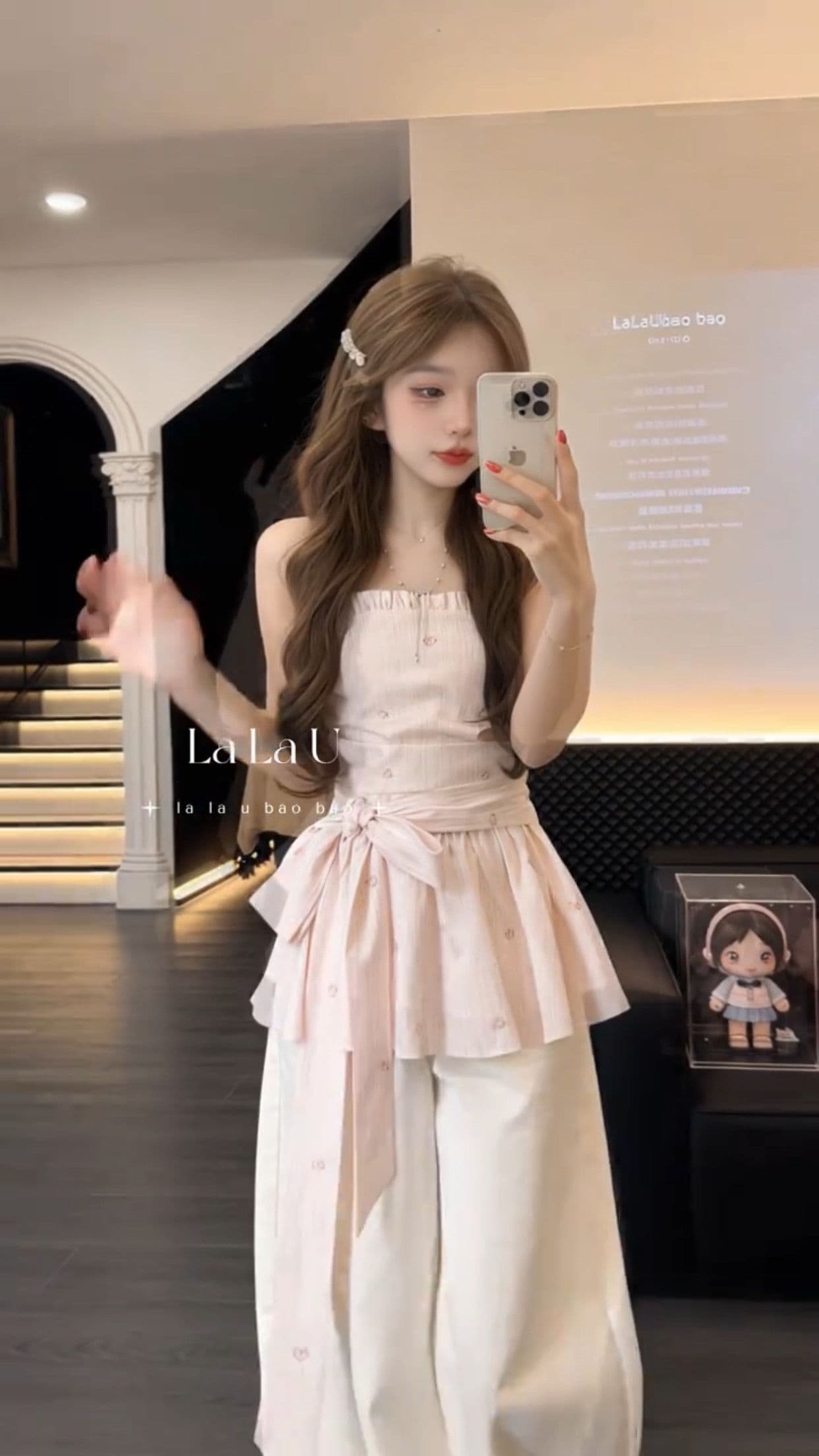 프랑스식 레트로 순수한 욕망 바람 주름 다용도 스트랩 디자인 센스 작은 대중 튜브탑 슬립 슬림해 보이는 맨위 여성 상세 이미지 3