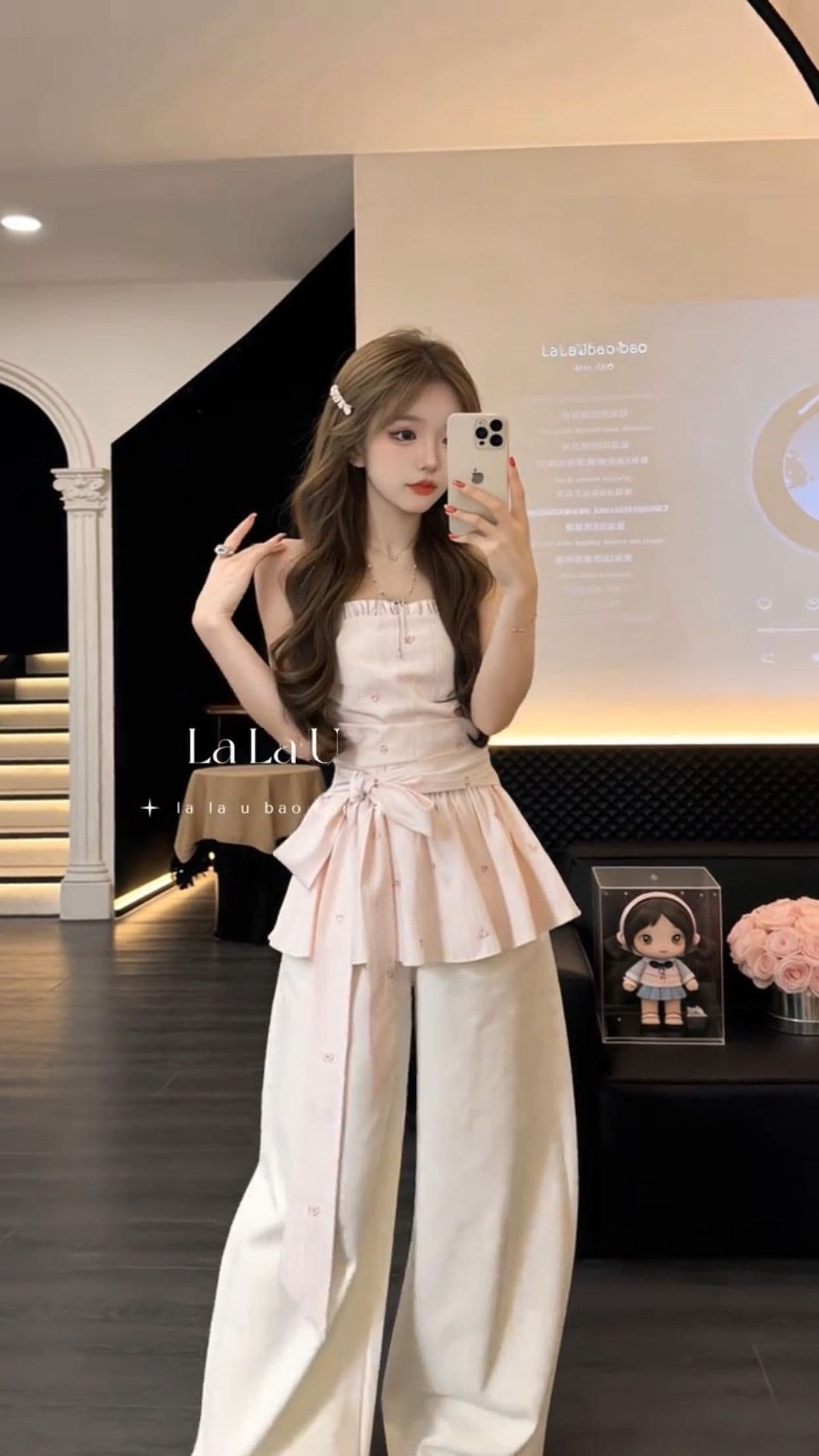 프랑스식 레트로 순수한 욕망 바람 주름 다용도 스트랩 디자인 센스 작은 대중 튜브탑 슬립 슬림해 보이는 맨위 여성 상세 이미지 8