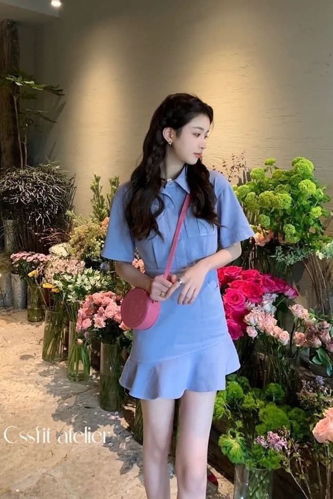 2026 년 새로운 인어 꼬리 슈퍼 요정 캐주얼 데님 드레스 허리 수축 봄 여름 작은 대중 디자인 고급 센스 치마 이미지 6