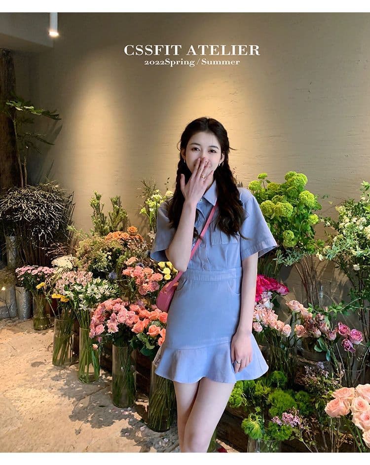 2026 년 새로운 인어 꼬리 슈퍼 요정 캐주얼 데님 드레스 허리 수축 봄 여름 작은 대중 디자인 고급 센스 치마 상세 이미지 23