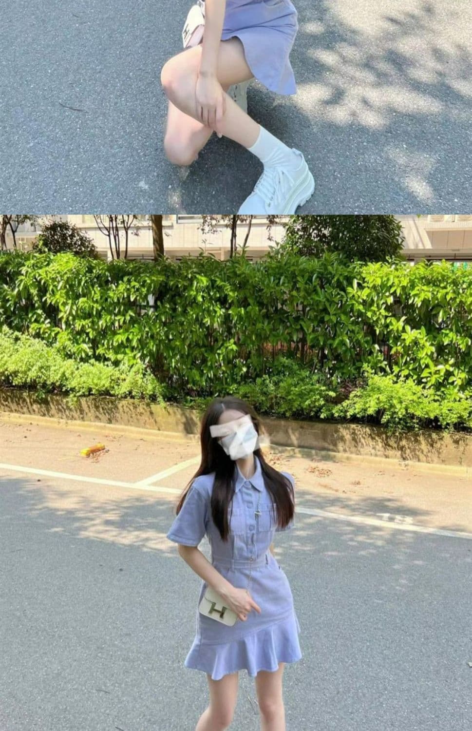 프로방스 인어 꼬리 파란색 데님 드레스 새로운 여름 작은 대중 디자인 고급 센스 작은 키 부드러운 바람 상세 이미지 8