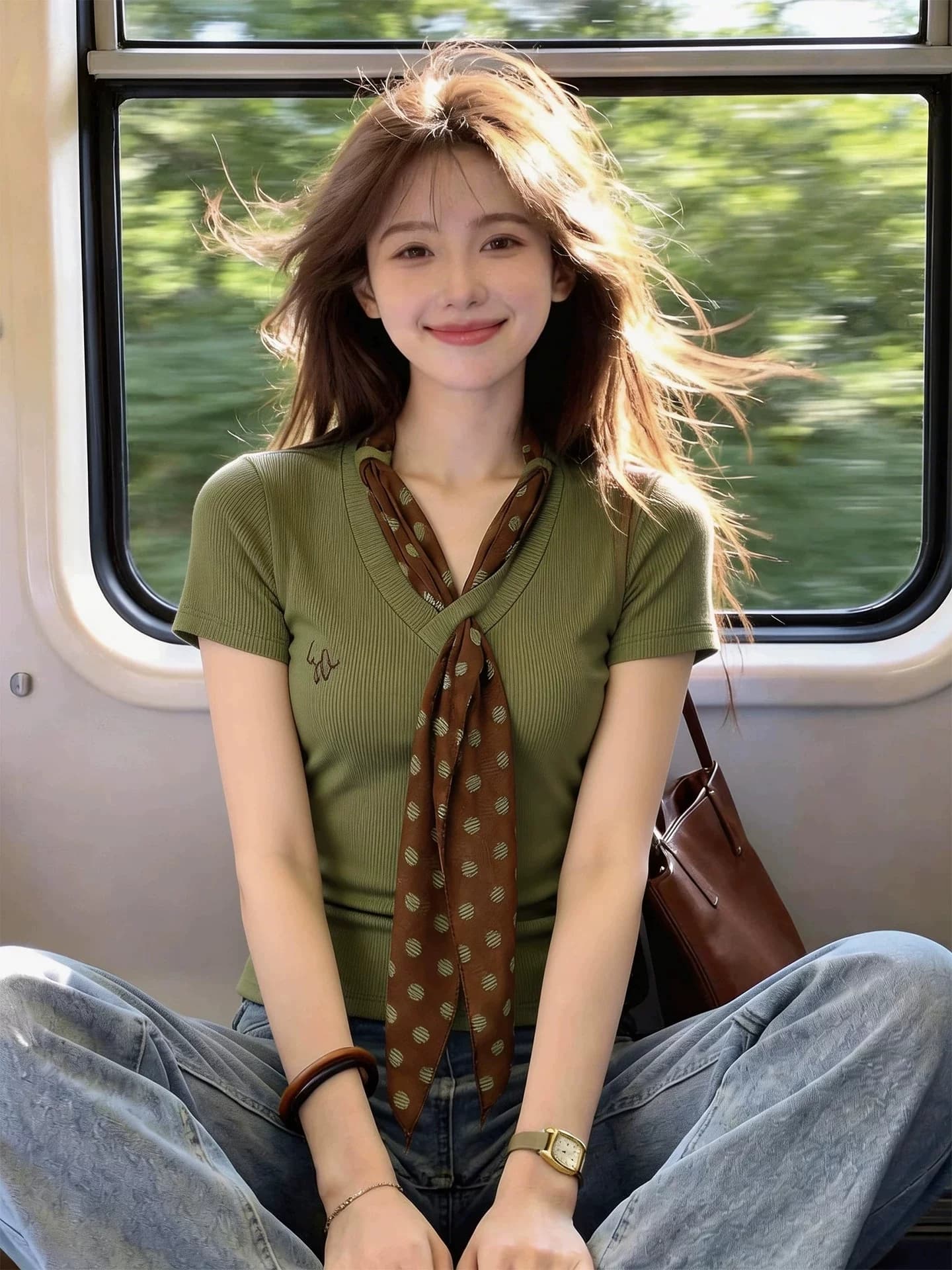 2 2 인 면 260 그램 V넥 긍정적 인 어깨 반팔 티셔츠 여성 여름 허리 수축 몸매 가꾸기 슬림해 보이는 레이스업 디자인 센스 맨위 상세 이미지 4