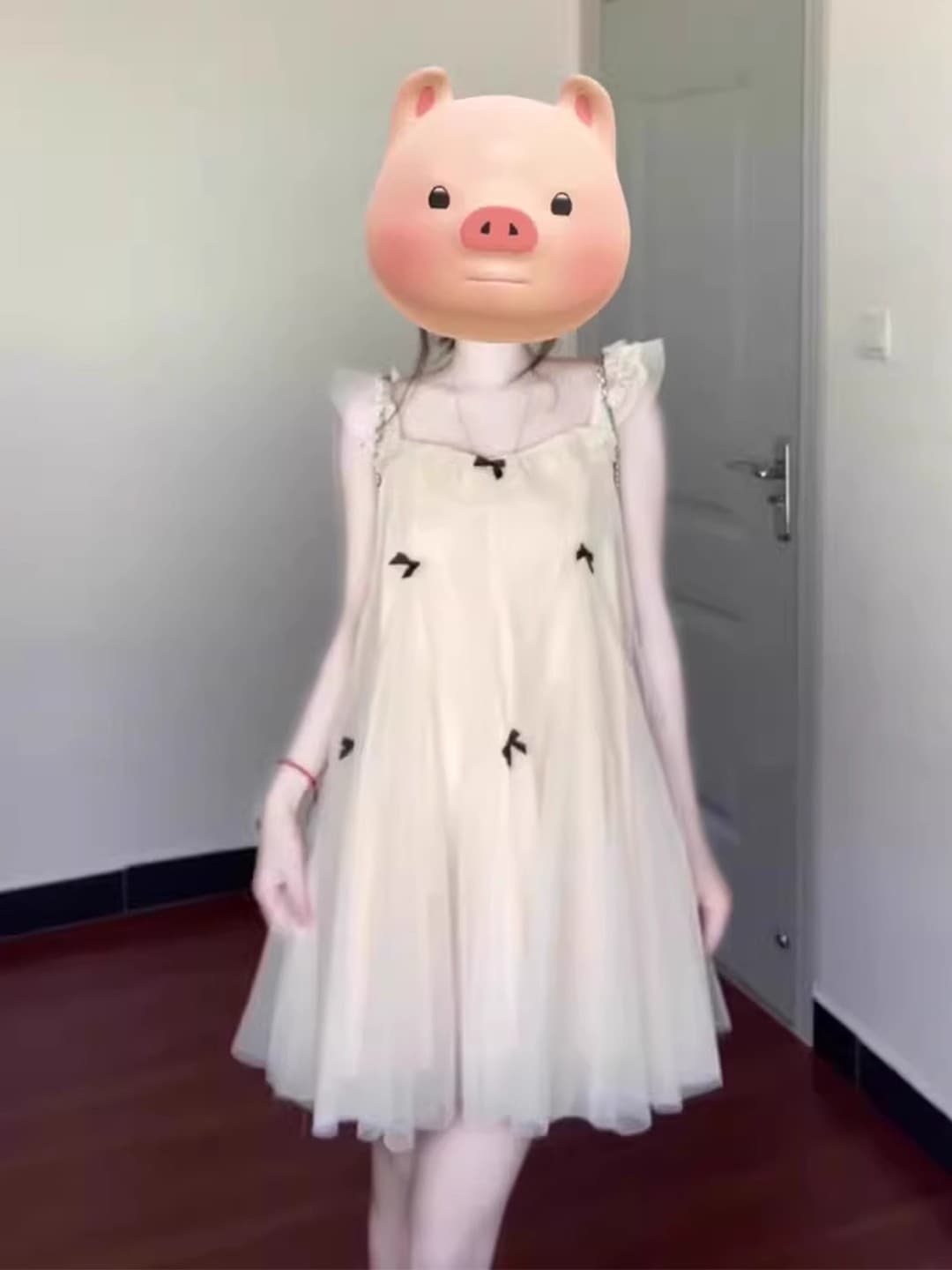 요정 가스 Tulle 공주 인형 치마 작은 키 드레스 프랑스식 달콤함 나비 매듭 Feifei 소매 디자인 센스 새로운 이미지 3