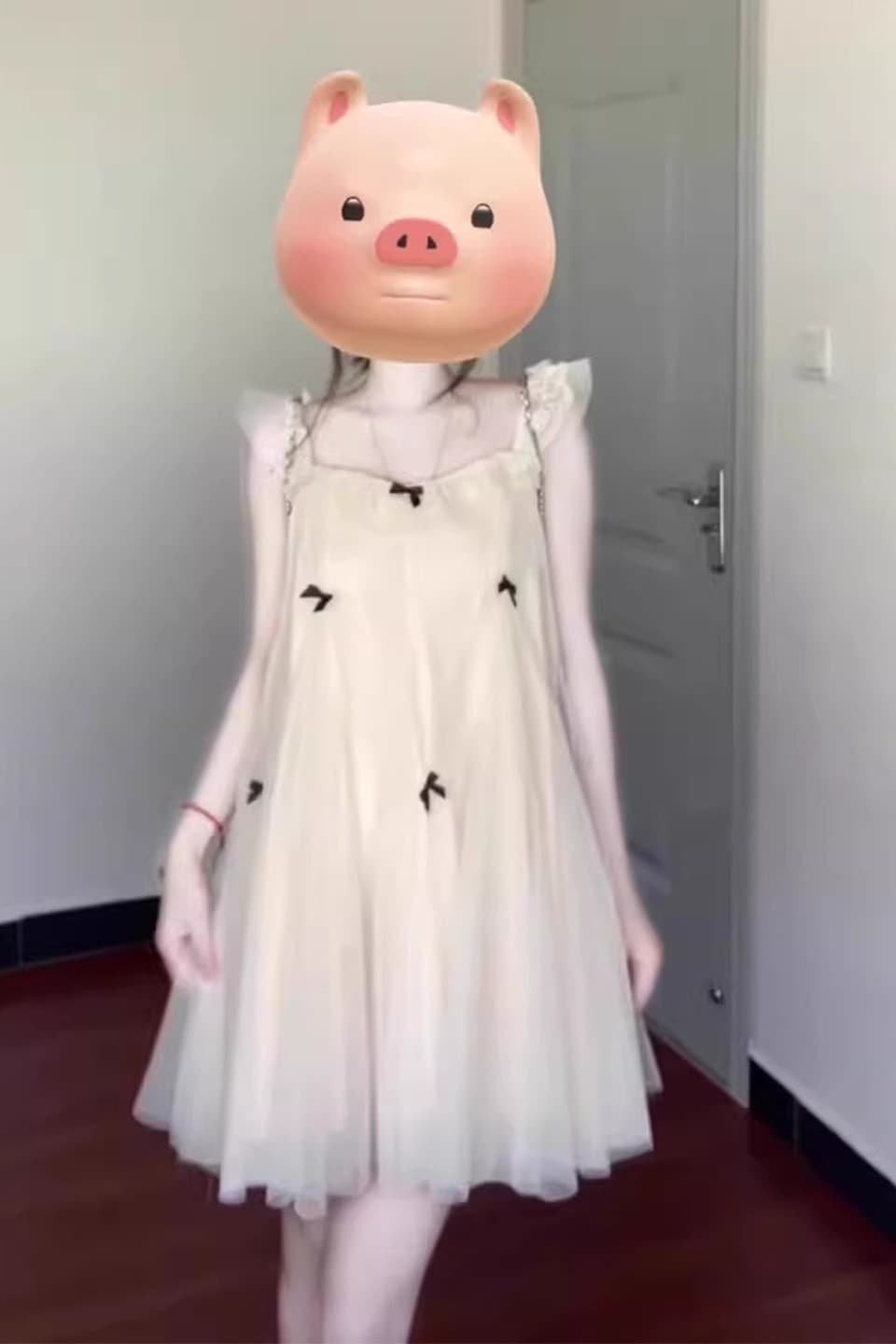 요정 가스 Tulle 공주 인형 치마 작은 키 드레스 프랑스식 달콤함 나비 매듭 Feifei 소매 디자인 센스 새로운 이미지 6