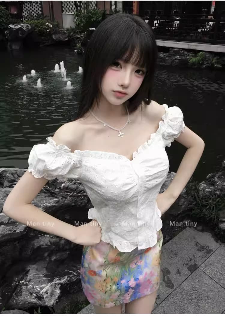 초여름 아름다운 작은 치마 여름 miu 부서 부유 한 가족 천 골드 센스 착용 가져 가라. 로얄 자매 빛 요리 한 작은 대중 아니요 명중 섹션 세트 상세 이미지 4