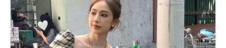 2026 여름 chic 달콤한 매운맛 바람 섹시한 여자 여름 체크무늬 아름다움 라드. 레트로 착용 가져 가라. 핫걸 작은 맨위 상세 이미지 89