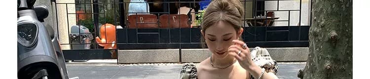 2026 여름 chic 달콤한 매운맛 바람 섹시한 여자 여름 체크무늬 아름다움 라드. 레트로 착용 가져 가라. 핫걸 작은 맨위 상세 이미지 119