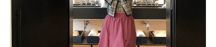 2026 여름 chic 달콤한 매운맛 바람 섹시한 여자 여름 체크무늬 아름다움 라드. 레트로 착용 가져 가라. 핫걸 작은 맨위 상세 이미지 144