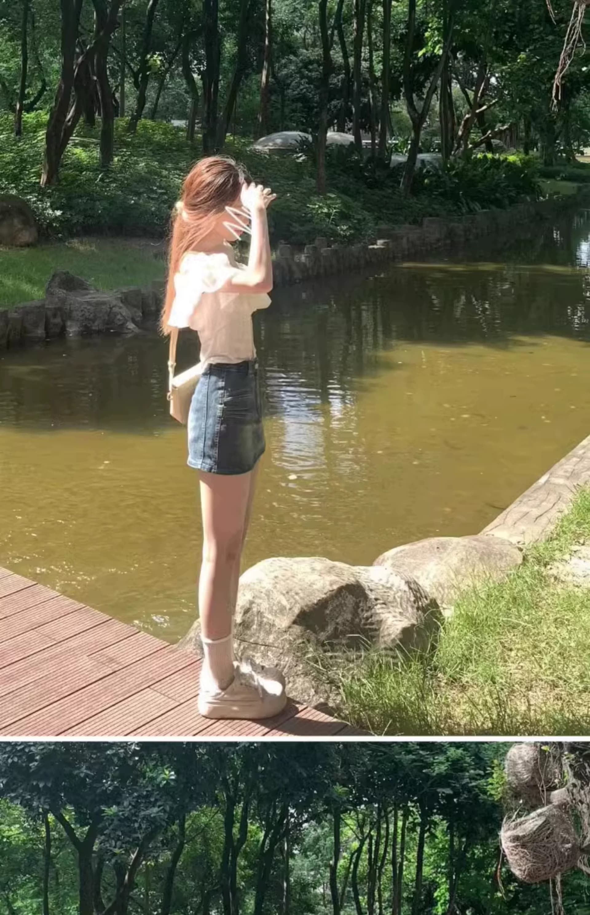 오프숄더 프릴 여성 셔츠 여름 프랑스식 빛 요리 한 디자인 센스 작은 대중 셔츠 오프숄더 쇼트 스타일 아름다운 맨위 상세 이미지 7