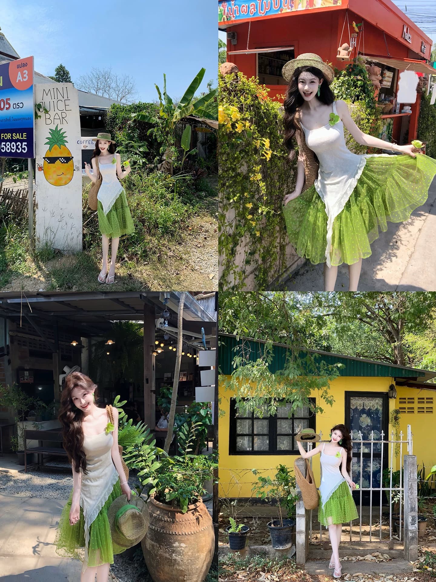 여름 아름다운 작은 점프 슈트 치마 품격 부드러운 한 부서 도파민 착용 가져 가라. 자이언트 잘 생긴 아름다운 투피스 슈트 여성 이미지 5