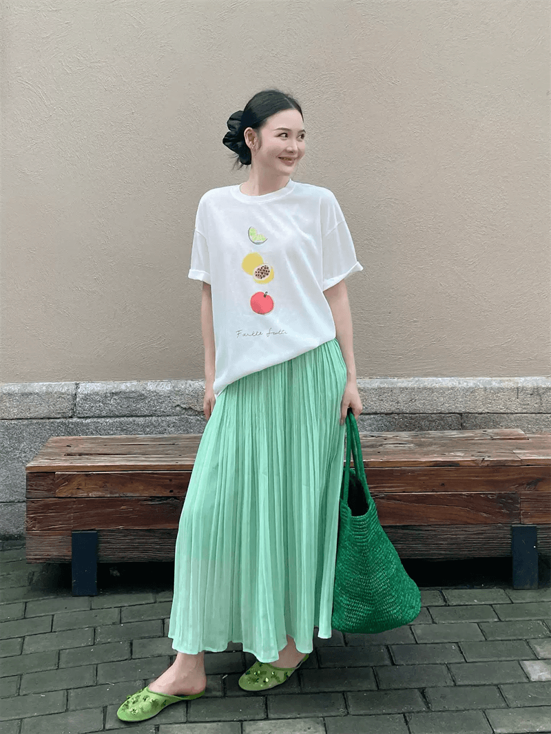 순면 이후 패키지 칼라 bm 조수 브랜드 인터넷 유명인 한국 스타일 하라주쿠 와이드 바람 소나무 맨위 캐주얼 프린트 연령 감소 반팔 티셔츠 여성 이미지 3
