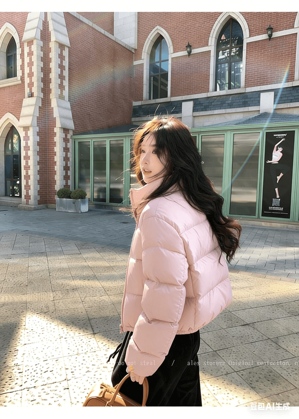 켄 콩 바람 쇼트 스타일 새로운 세 국방 아래 면화 의류 여성 루즈핏 두꺼운 스탠드 칼라 작은 키 패딩 재킷 ins 면 옷 상세 이미지 22