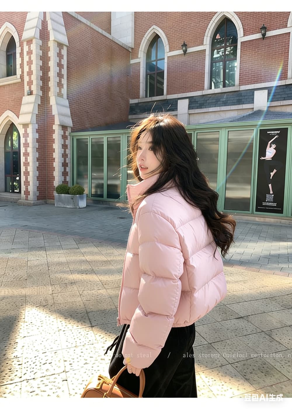켄 콩 바람 쇼트 스타일 새로운 세 국방 아래 면화 의류 여성 루즈핏 두꺼운 스탠드 칼라 작은 키 패딩 재킷 ins 트렌디 상세 이미지 22