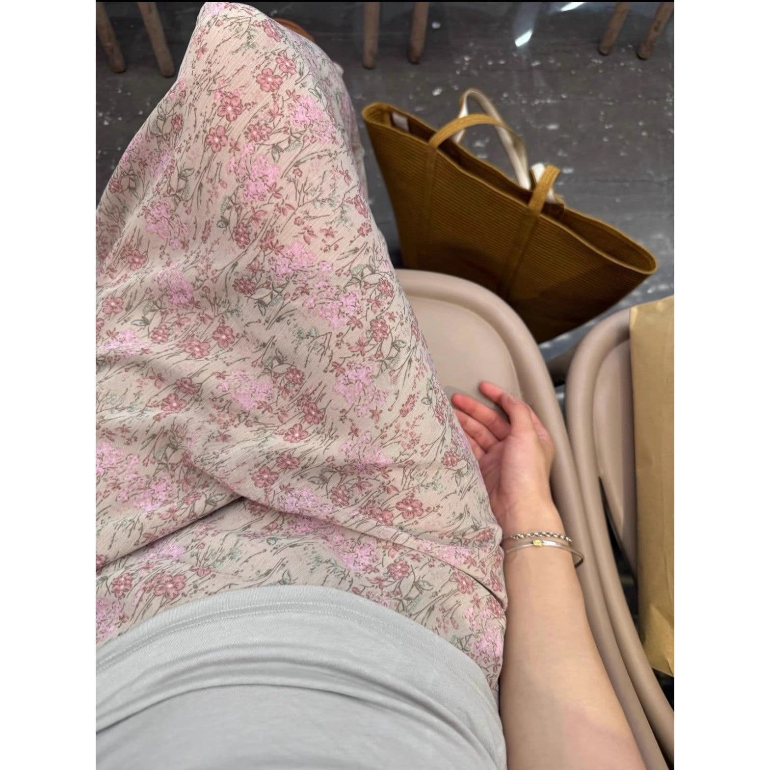 프랑스식 꽃무늬 메시 원단 반신 스커트 아이들 여름 하이웨이스트 디자인 센스 작은 대중 요정 치마 작은 키 인어 꼬리 롱 스커트