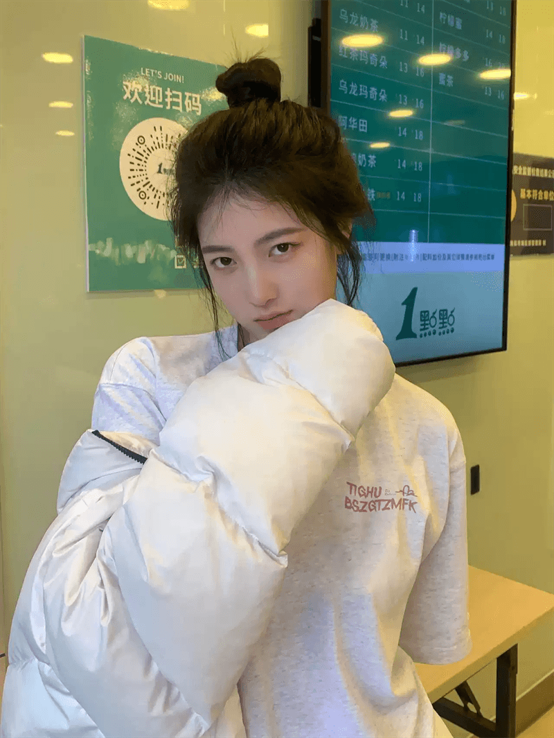 순면 이후 패키지 칼라 bm 조수 브랜드 인터넷 유명인 한국 스타일 하라주쿠 와이드 바람 소나무 맨위 캐주얼 프린트 연령 감소 반팔 티셔츠 여성 이미지 2
