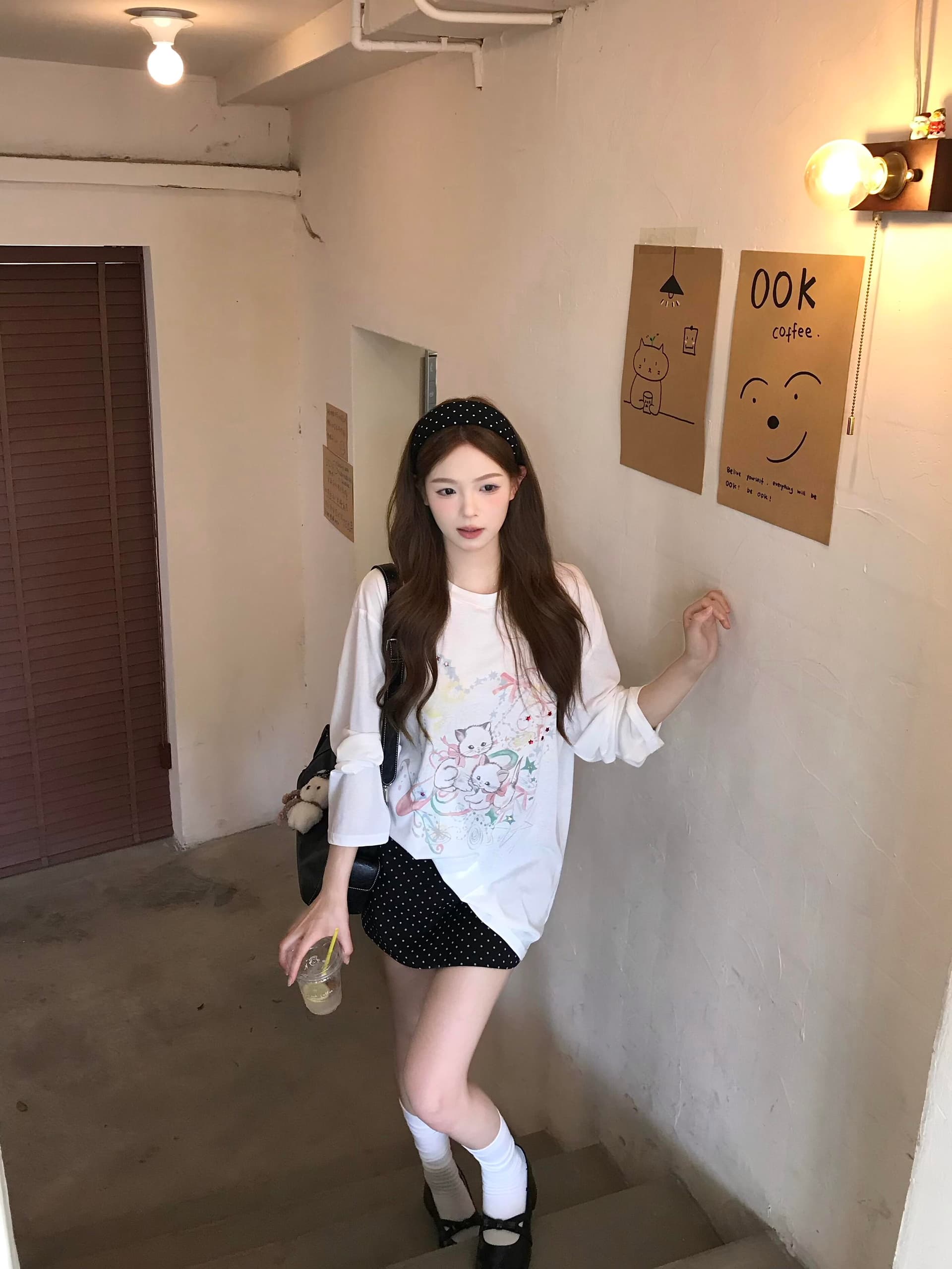 180 그램 아마 눈꽃 긴팔 티셔츠 태양 보호 셔츠 기본 셔츠 블라우스 통기성 루즈핏 이미지 3