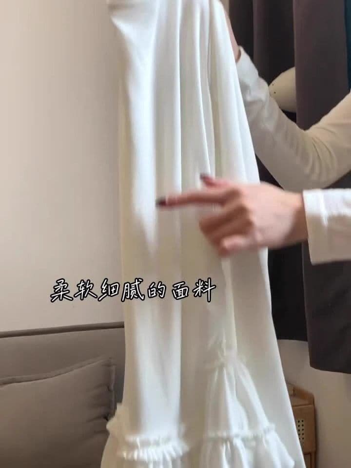 2026 가을 발레 바람 레이스 레이스 밑단 기본 셔츠 여성 인사이드 가져 가라. 화이트 몸매 가꾸기 슬림해 보이는 긴팔 티셔츠 ins 상세 이미지 6
