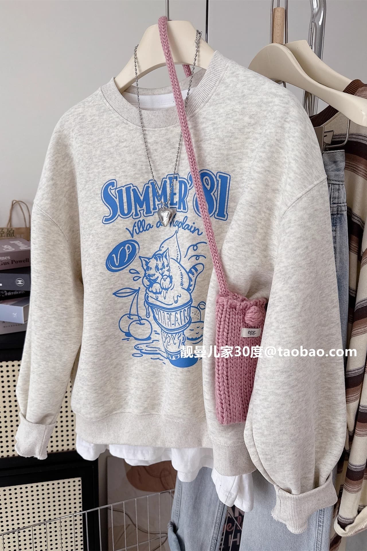 2026 새로운 가을 겨울철 oversize 후드티 여성 ins 한국 스타일 루즈핏 bf 작은 대중 캐주얼 재킷 트렌디 후드티 이미지 6