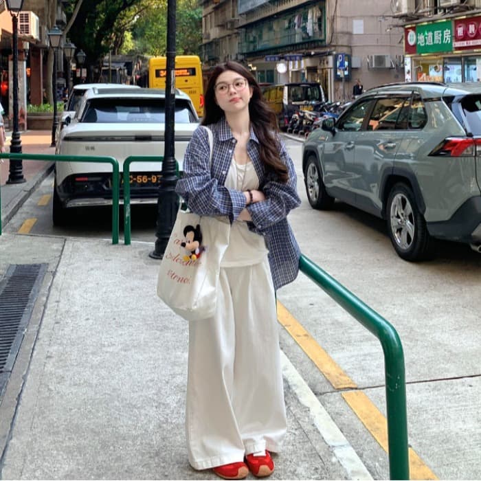 작은 대중 한 부서 체크무늬 여성 셔츠 이른 가을 새로운 다용도 루즈핏 느긋한 바람 맨위 외부 가져 가라. 체크무늬 셔츠 재킷 이미지 2