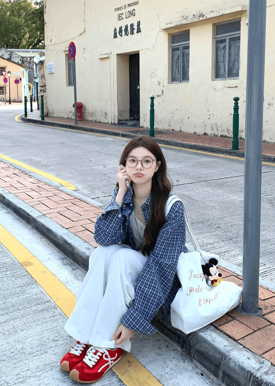 작은 대중 한 부서 체크무늬 여성 셔츠 이른 가을 새로운 다용도 루즈핏 느긋한 바람 맨위 외부 가져 가라. 체크무늬 셔츠 재킷 상세 이미지 11
