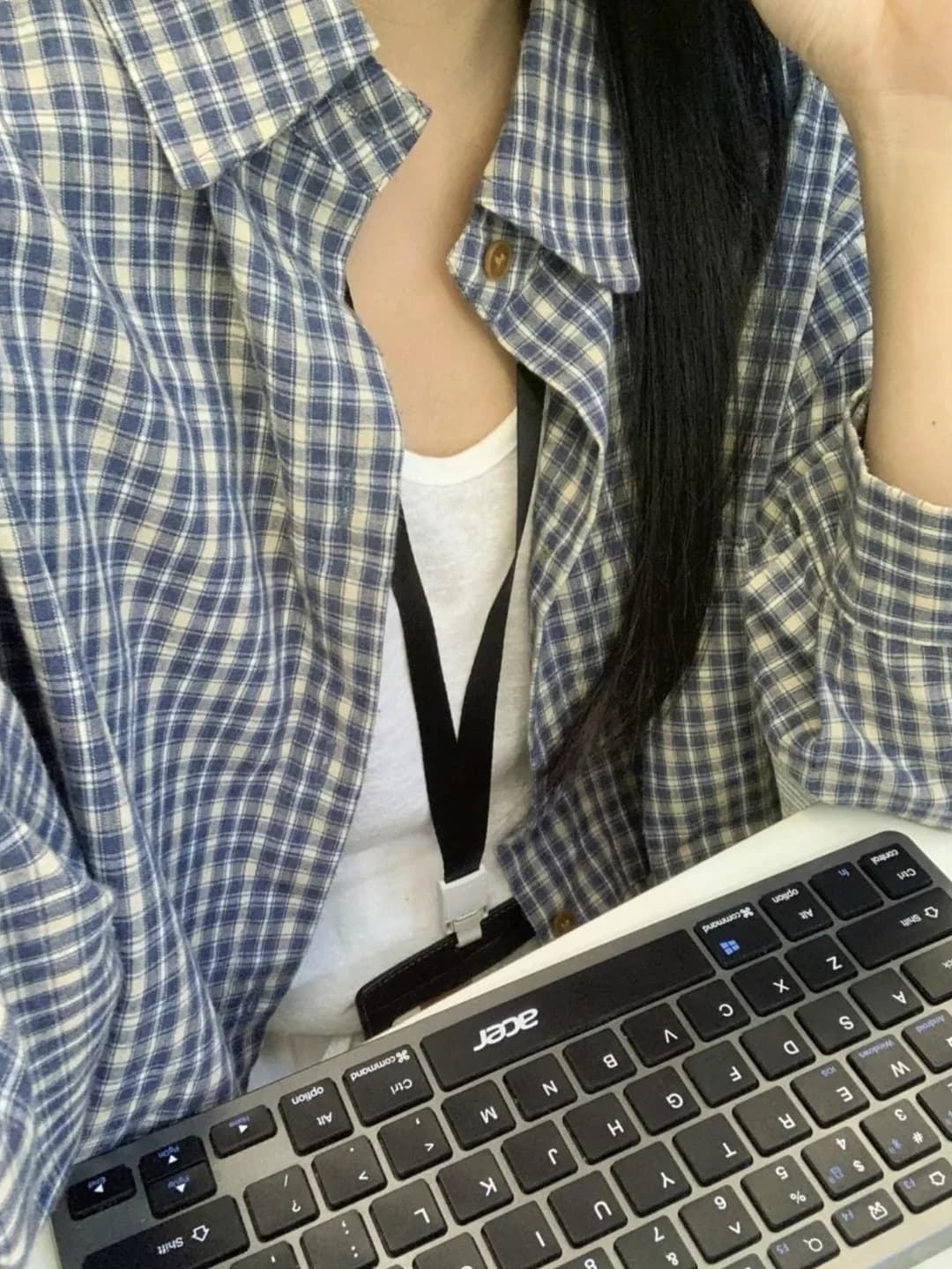 작은 대중 한 부서 체크무늬 여성 셔츠 이른 가을 새로운 다용도 루즈핏 느긋한 바람 맨위 외부 가져 가라. 체크무늬 셔츠 재킷 상세 이미지 23