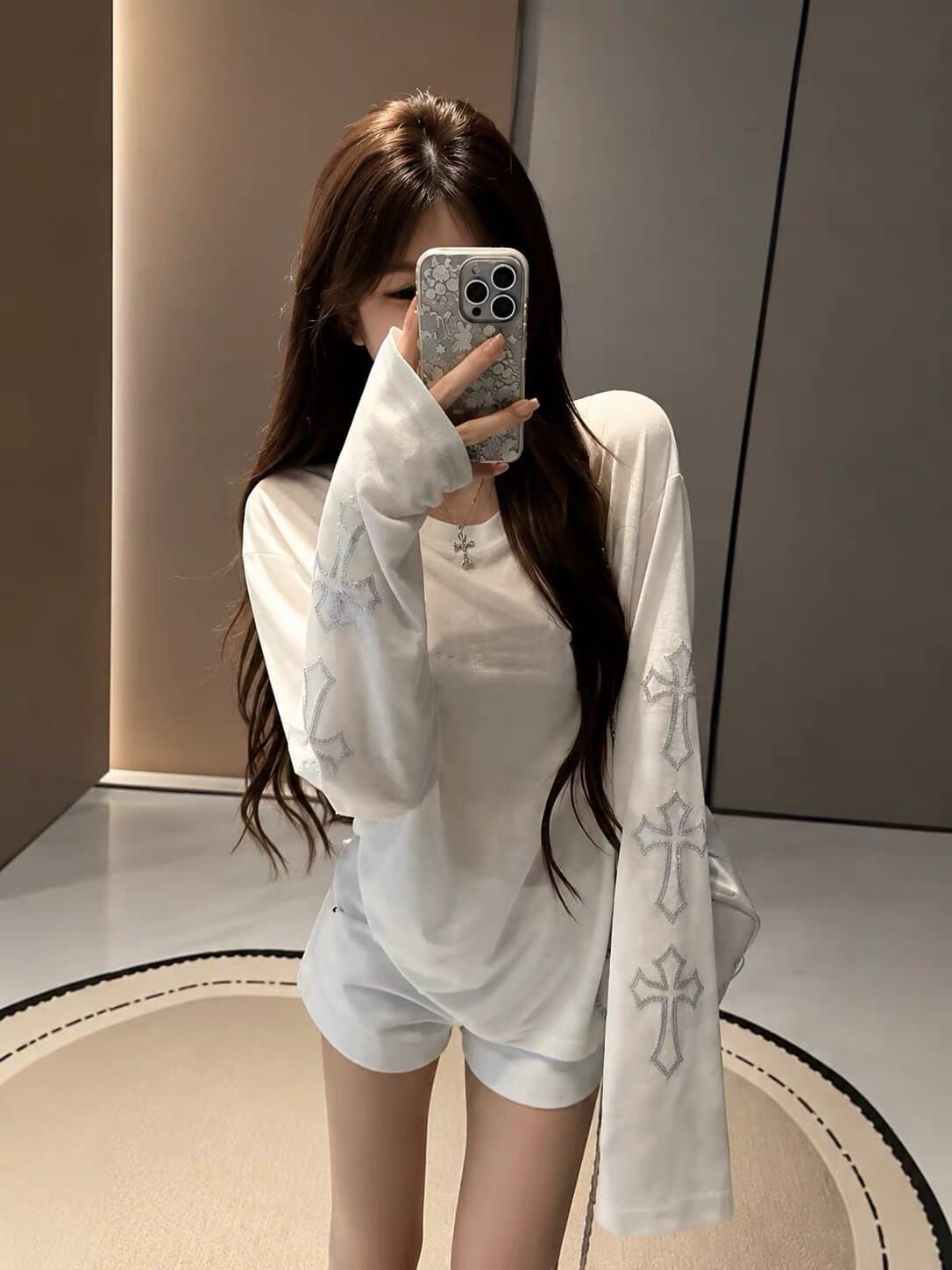 눈꽃 면 26 년 여름 새로운 캐주얼 바람 느긋한 센스 블라우스 여성 경량 루즈핏 에어컨 셔츠 맨위 상세 이미지 3