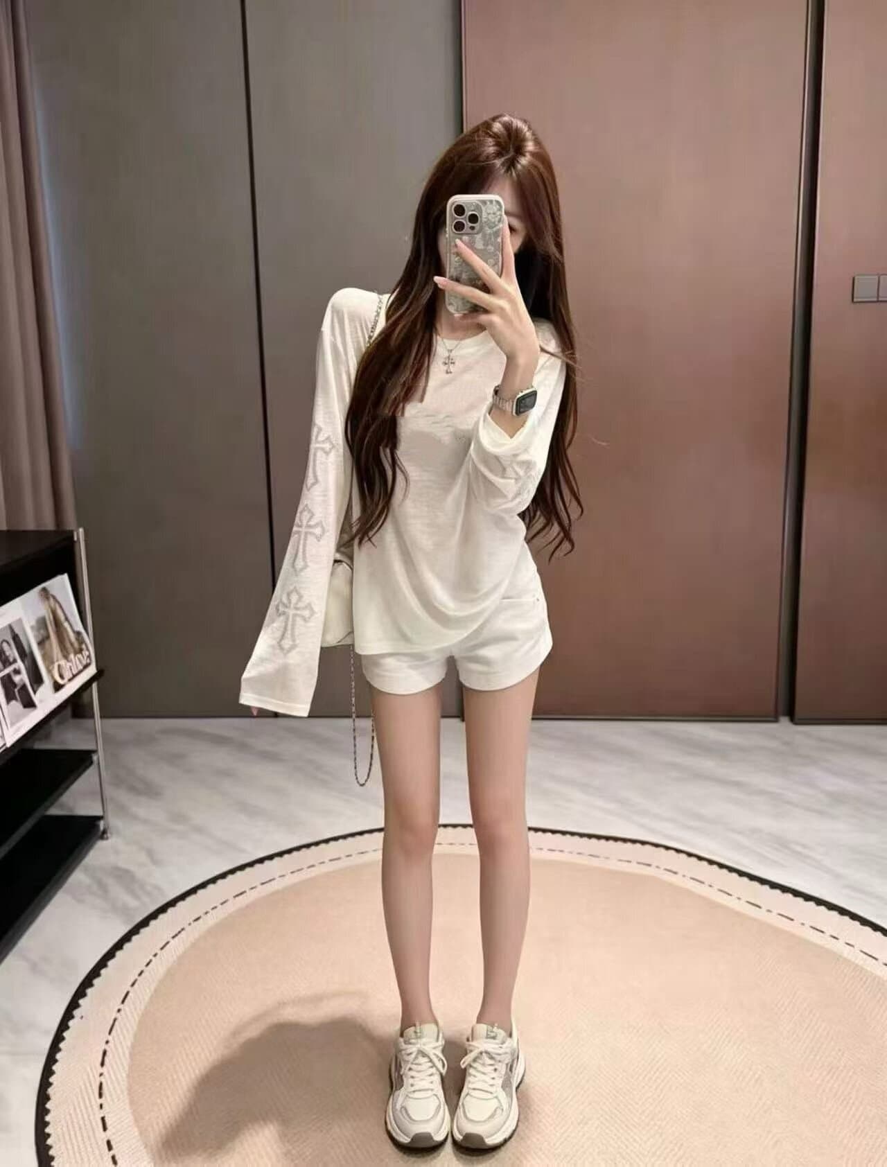 눈꽃 면 26 년 여름 새로운 캐주얼 바람 느긋한 센스 블라우스 여성 경량 루즈핏 에어컨 셔츠 맨위 상세 이미지 5