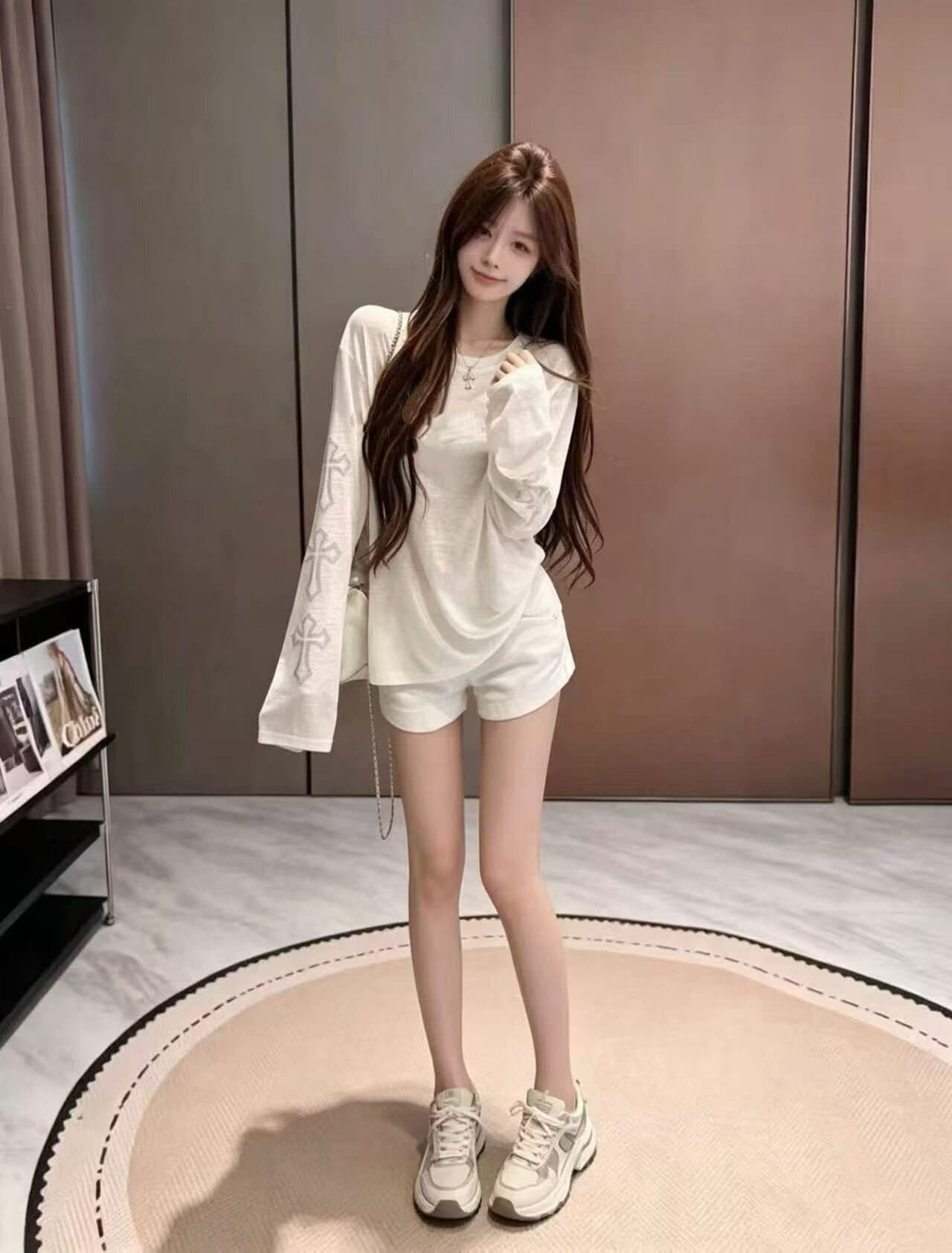 눈꽃 면 26 년 여름 새로운 캐주얼 바람 느긋한 센스 블라우스 여성 경량 루즈핏 에어컨 셔츠 맨위 상세 이미지 6
