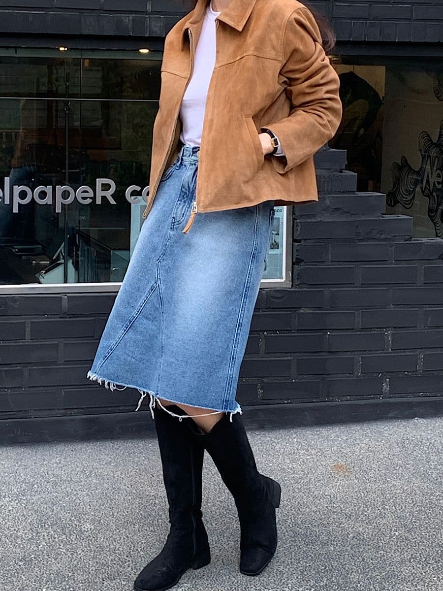 한국 chic 가을 레트로 잘 생긴 폴로 칼라 모조 가죽 플러시 루즈핏 다용도 지퍼 쇼트 스타일 긴팔 재킷 여성 코트 상세 이미지 7