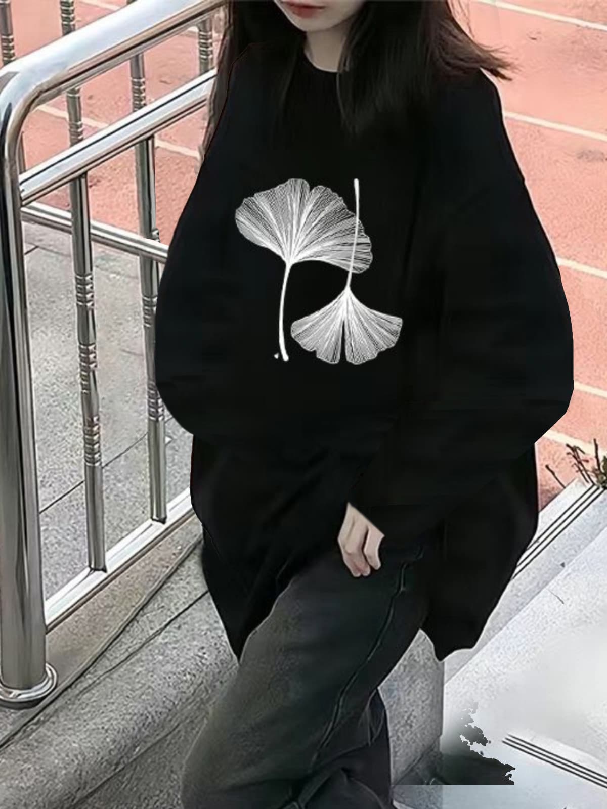 2026 새로운 가을 겨울철 oversize 후드티 여성 ins 한국 스타일 루즈핏 bf 작은 대중 캐주얼 재킷 트렌디 후드티 이미지 2