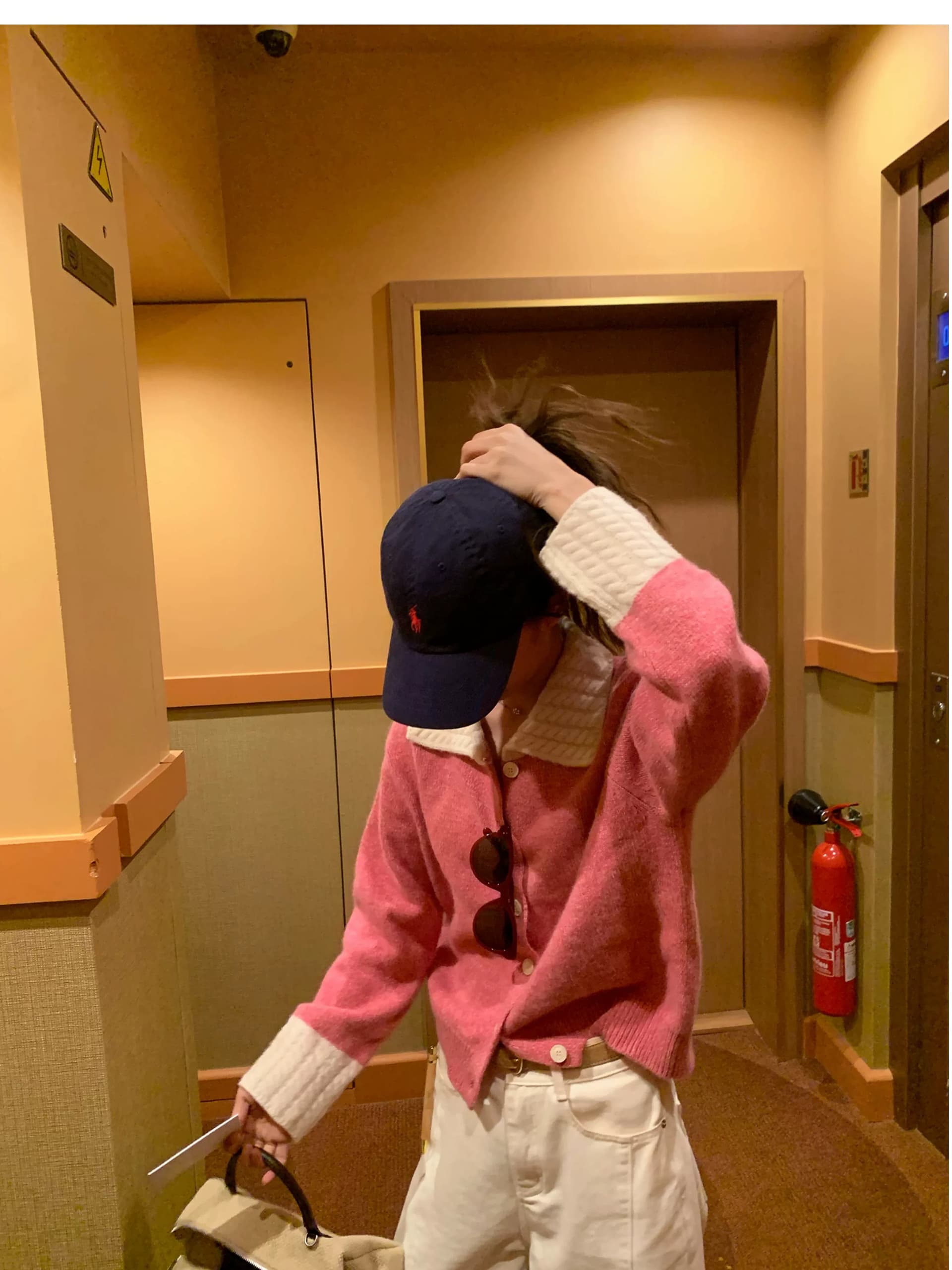 한 부서 우유 서리 불 용 쿠에 한 Guote 토닝 타조 울 양모 니트 오픈 가디건 디자인 센스 슬림해 보이는 재킷 맨위 상세 이미지 2