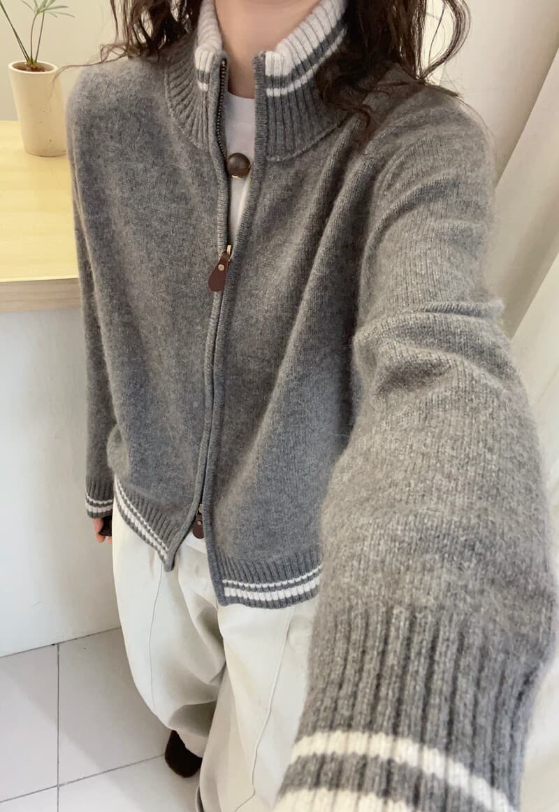 한 부서 느긋한 바람 레트로 배색 스웨터 여자 가을 겨울철 2026 년 새로운 루즈핏 두꺼운 인사이드 가져 가라. 풀오버 맨위 상세 이미지 5