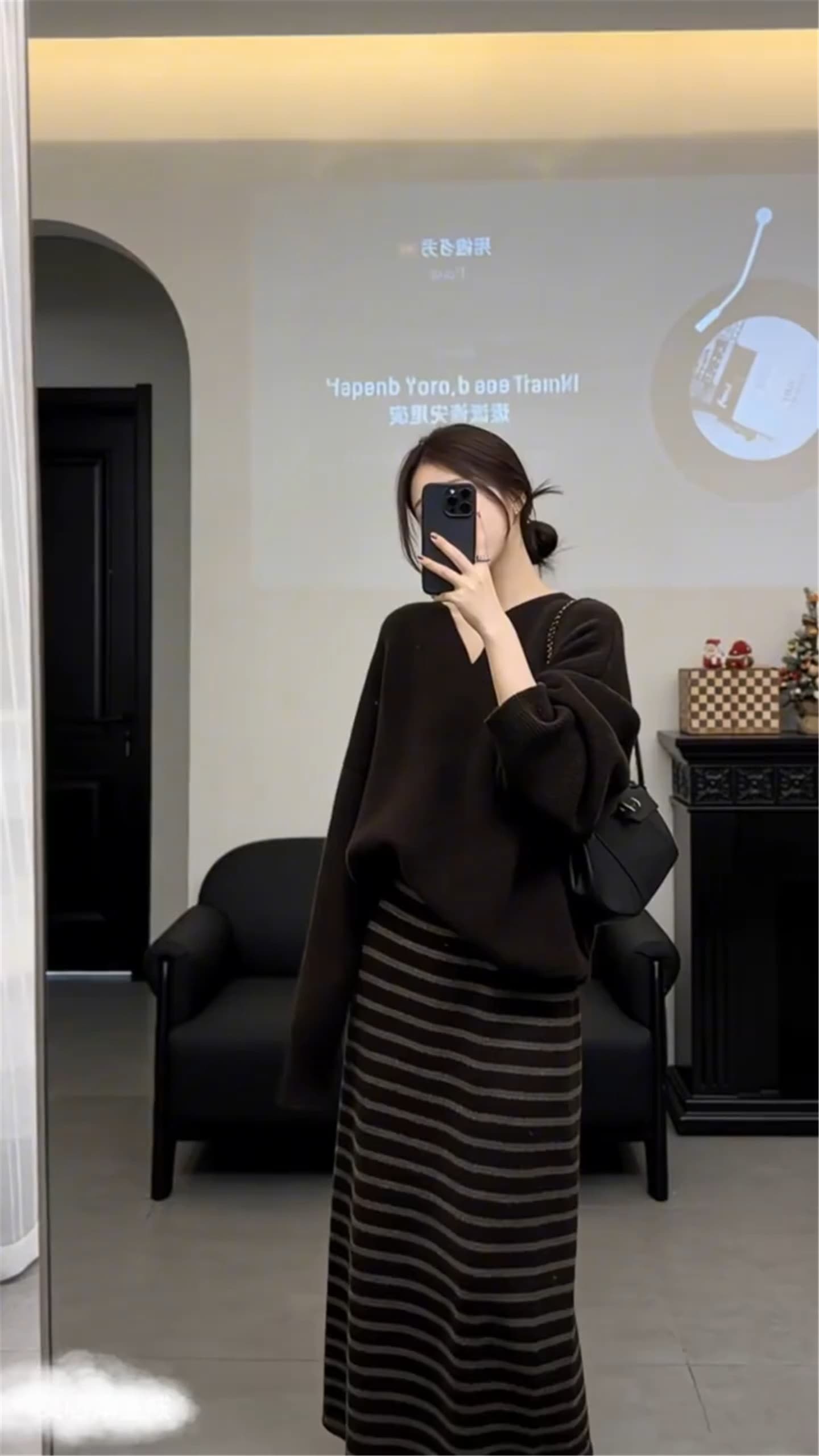 한 부서 그레이트 통해보기 가져 가라. 전체 집합 2026 새로운 스웨터 원피스 아이들 가을 겨울철 롱 스커트 투피스 슈트 상세 이미지 1