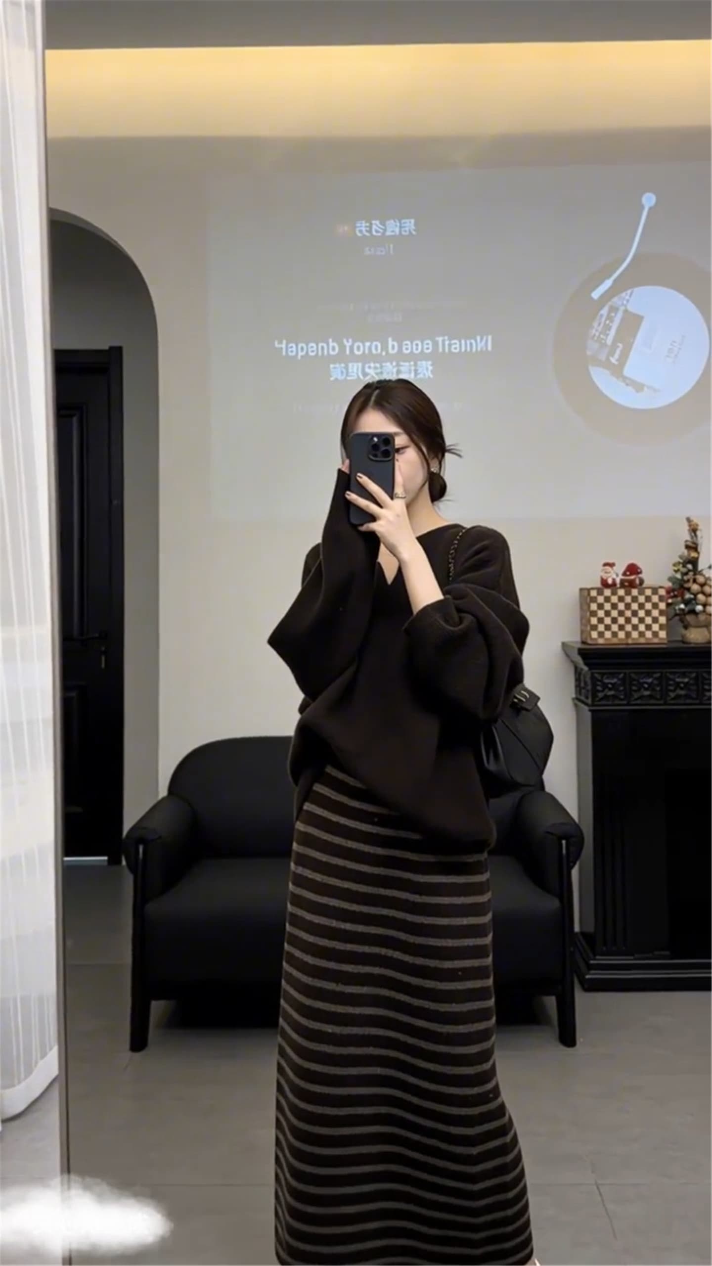 한 부서 그레이트 통해보기 가져 가라. 전체 집합 2026 새로운 스웨터 원피스 아이들 가을 겨울철 롱 스커트 투피스 슈트 상세 이미지 2