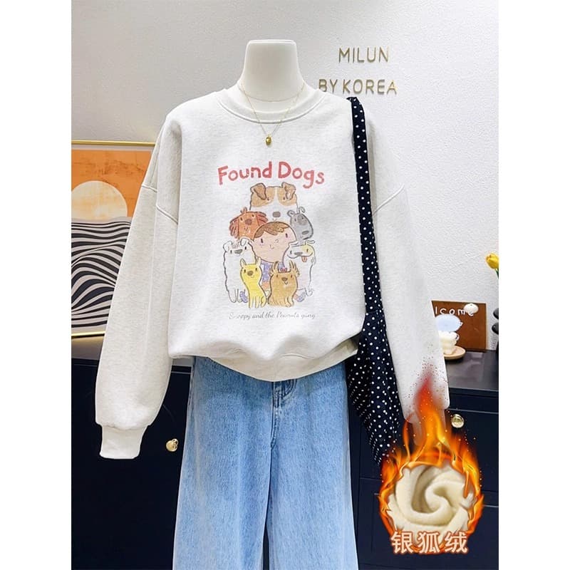 2026 새로운 가을 겨울철 oversize 후드티 여성 ins 한국 스타일 루즈핏 bf 작은 대중 캐주얼 재킷 트렌디 후드티 이미지 3