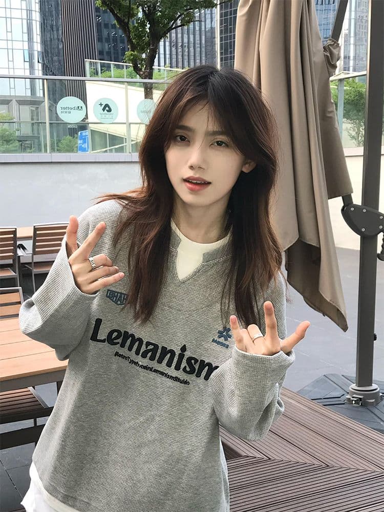 2026 새로운 가을 겨울철 oversize 후드티 여성 ins 한국 스타일 루즈핏 bf 작은 대중 캐주얼 재킷 트렌디 후드티 상세 이미지 6