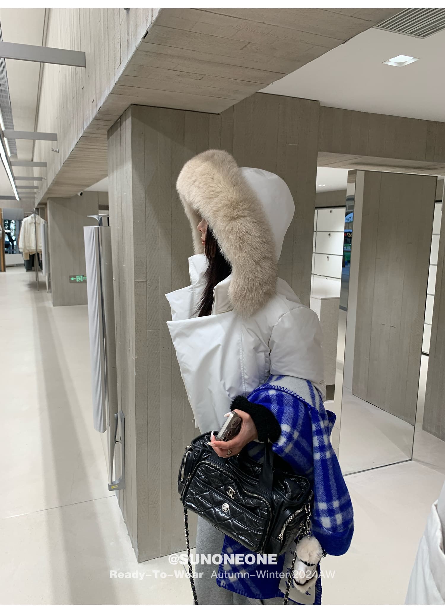 블루스 순간 여우 모피 칼라 쇼트 스타일 자이언트 잘 생긴 다운 재킷 여성 머저리 작은 키 재킷 새로운 코튼 자켓 상세 이미지 11