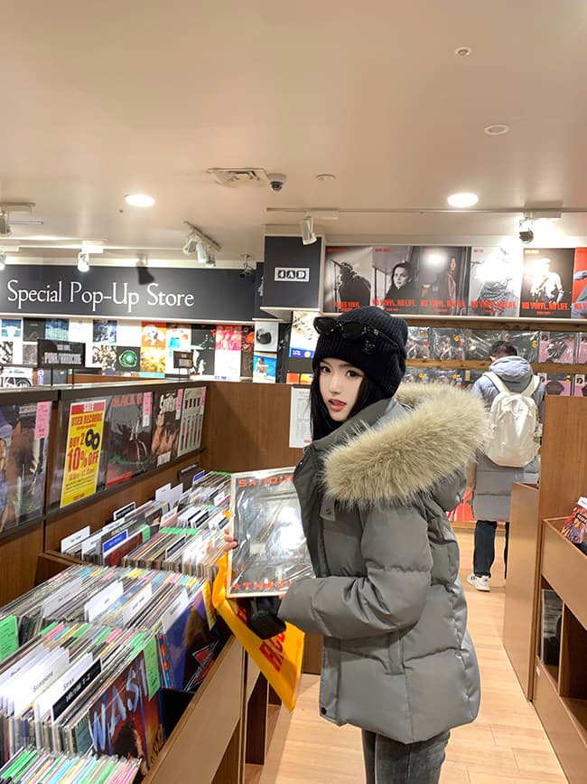 겨울 히터 세련된 슬림해 보이는 한 부서 큰 모피 칼라 면 의류 여성 다용도 두꺼운 방한과 난방 면 옷 재킷 여성 의류 상세 이미지 30