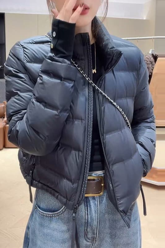 켄 콩 바람 쇼트 스타일 새로운 허리 수축 아래 면화 의류 여성 루즈핏 두꺼운 스탠드 칼라 작은 키 패딩 재킷 ins 트렌디 이미지 7
