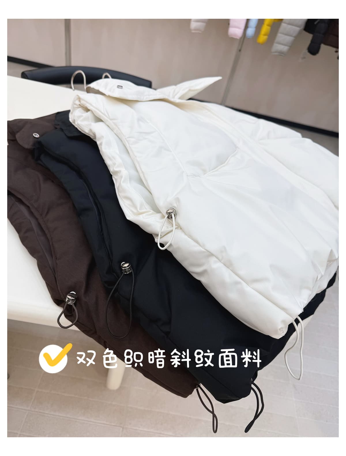 아메리칸 디자인 센스 슈퍼 잘 생긴 크림 버블 푸 두꺼운 보온 품격 높음 물품 스탠드 칼라 다운 코튼 베스트 조끼 여성 상세 이미지 21