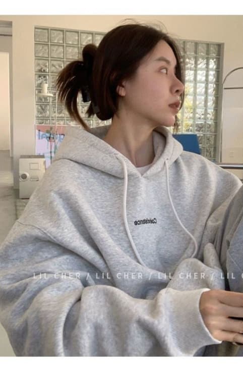 조기 가을 후드 oversize 후드티 운동 재킷 트렌디 ins 여성 봄 가을 2026 새로운 폭발 가을 겨울 의류 이미지 6