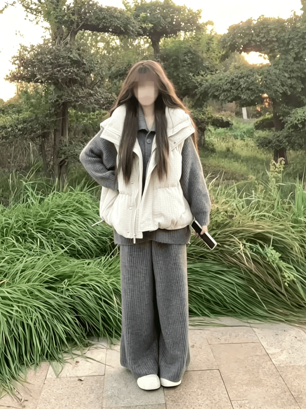 두꺼운 코듀로이 스탠드 칼라 다운 조끼 여자 2026 겨울 새로운 한국 스타일 작은 키 쇼트 스타일 두꺼운 보온 어깨 상세 이미지 8