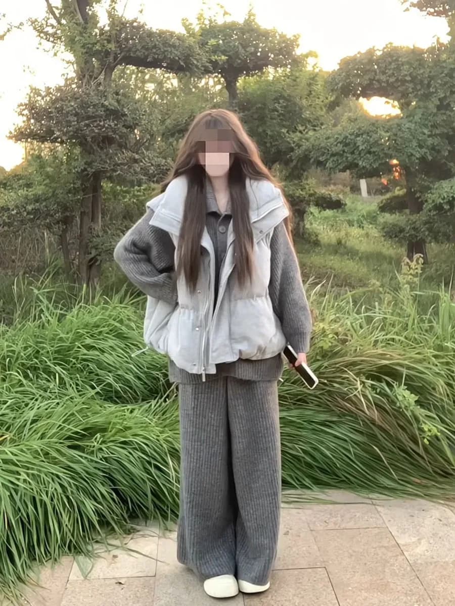 두꺼운 코듀로이 스탠드 칼라 다운 조끼 여자 2026 겨울 새로운 한국 스타일 작은 키 쇼트 스타일 두꺼운 보온 어깨 상세 이미지 16