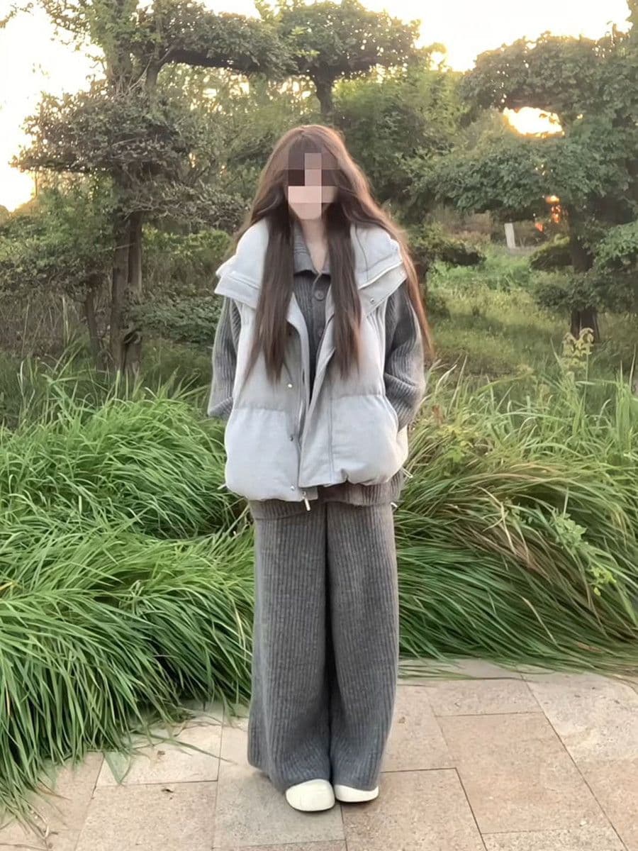 두꺼운 코듀로이 스탠드 칼라 다운 조끼 여자 2026 겨울 새로운 한국 스타일 작은 키 쇼트 스타일 두꺼운 보온 어깨 상세 이미지 20